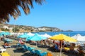 Tourists on Livadi beach, Bali, Crete.