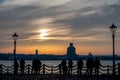 Tourists Liverpool Waterfront UK Royalty Free Stock Photo