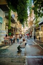 Street Scenes in the Center of Athens in the Plaka District