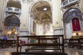 Tourists and local people visiting the Chiesa dei Santi Celso e Giuliano Royalty Free Stock Photo