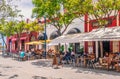Tourists and locals enjoy the alfresco dining in restaurants in Plaza La Lota, including the successful newly relocated LPA The