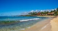 Tourists and locals enjoy Poipu Beach, Kauai Royalty Free Stock Photo