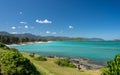 Tourists and locals on Kailua beach on east coast of Oahu