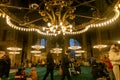 Tourists and locals visit Hagia Sophia, located in Istanbul, Turkey.