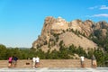 Tourists Looking at Mount Rushmore Royalty Free Stock Photo