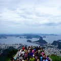 Tourists looking over Rio de Janeiro