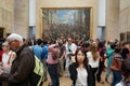 Tourists at the Louvre Museum