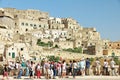 Tourists At Matera,Italy