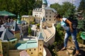 Tourists at Miniature Museum, Kowary, Poland Royalty Free Stock Photo