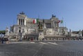 Tourists at the monument to Victor Emmanuel II. Piazza Venezia, Royalty Free Stock Photo