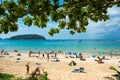 Tourists on the Nai Harn beach