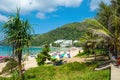 Tourists on Nai Harn beach Royalty Free Stock Photo