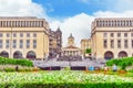 Tourists near Kunstberg or Mont des Arts Mount of the arts w Royalty Free Stock Photo