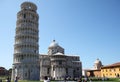 Tourists near leaning tower in Pisa, Italy