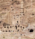 Tourists near Urn Tomb. Petra. Jordan.