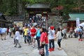 Tourists in Nikko, Japan Royalty Free Stock Photo