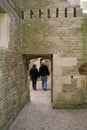 Tourists at a Norman Castle, Kenilworth, England Royalty Free Stock Photo