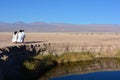 Tourists at Ojos del Salar, in Atacama Desert, Chile