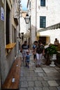 Tourists in the old town of Dubrovnik ,Croatia Royalty Free Stock Photo