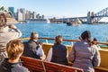 Tourists onboard the Manly Ferry.