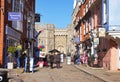 Tourists outside Windsor Castle in England