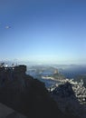 Tourists overlooking Rio de Janeiro bay. Royalty Free Stock Photo