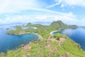 Tourists on Padar Island, Flores