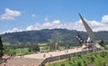 Tourists in Pantano de Vargas,Paipa,Boyaca, Colombia