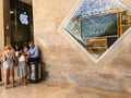 Tourists pause in the Carrousel du Louvre shopping center, Paris, France Royalty Free Stock Photo