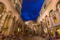 Tourists at peristyle in Split Royalty Free Stock Photo