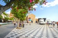 Tourists at the Piazza Aprile in Taormina Italy Royalty Free Stock Photo