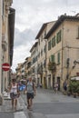 Tourists on the Pisa narrow streets