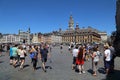 Tourists on Place du General de Gaulle in Lille, France Royalty Free Stock Photo