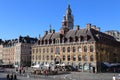 Tourists on Place du General de Gaulle in Lille, France Royalty Free Stock Photo