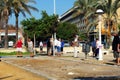 Tourists playing Petanque, Torre del Mar.