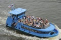 Tourists on a Pleasure Boat, Hamburg, Germany Royalty Free Stock Photo