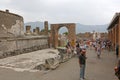 Tourists at Pompei