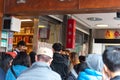 Tourists queuing on the original Din Tai Fung main store restaurant