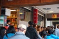 Tourists queuing on the original Din Tai Fung main store restaurant