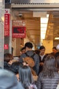 Tourists queuing on the original Din Tai Fung main store restaurant