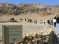Tourists in Qumran, Israel