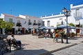 Cafes in town square, Frigiliana, Spain.