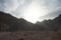 Tourists ride ATV through the picturesque places of Dahab, South Sinai Governorate, Egypt Royalty Free Stock Photo