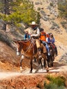 Tourists Ride Horses, Bryce National Park, Utah