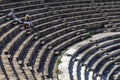 Tourists at the Roman Amphitheater of Salamis - Turkish Cyprus