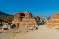 Tourists at the ruined site of Efes, Turkey. Royalty Free Stock Photo