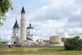 Tourists in ruins of Bolgar city on Volga river, Tatarstan