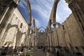 Old ruins of Convento do Carmo Carmo Convent in Lisbon