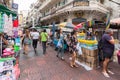 Tourists in Sampeng Lane, Chinatown, Bangkok, Thailand