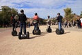 Tourists on segway tour amsterdam